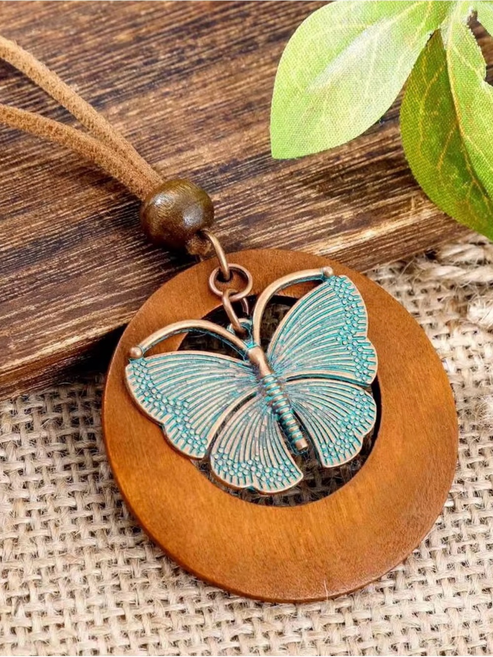 Boho Butterfly Necklace and Earring Set - Picture 3 of 5